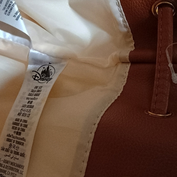 Disney Moana Brown Swim Shoulder Bag with Leather Accents - Picture 2 of 4